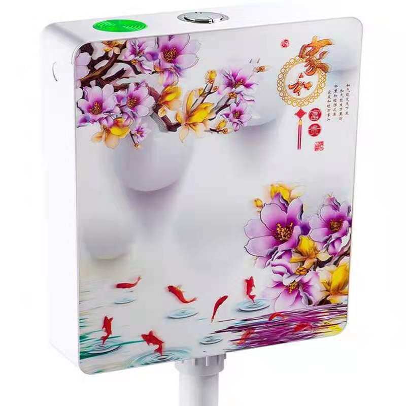 水箱厕所马桶蹲便器塑料水箱卫生间冲水水箱蹲便T家用挂墙式水箱