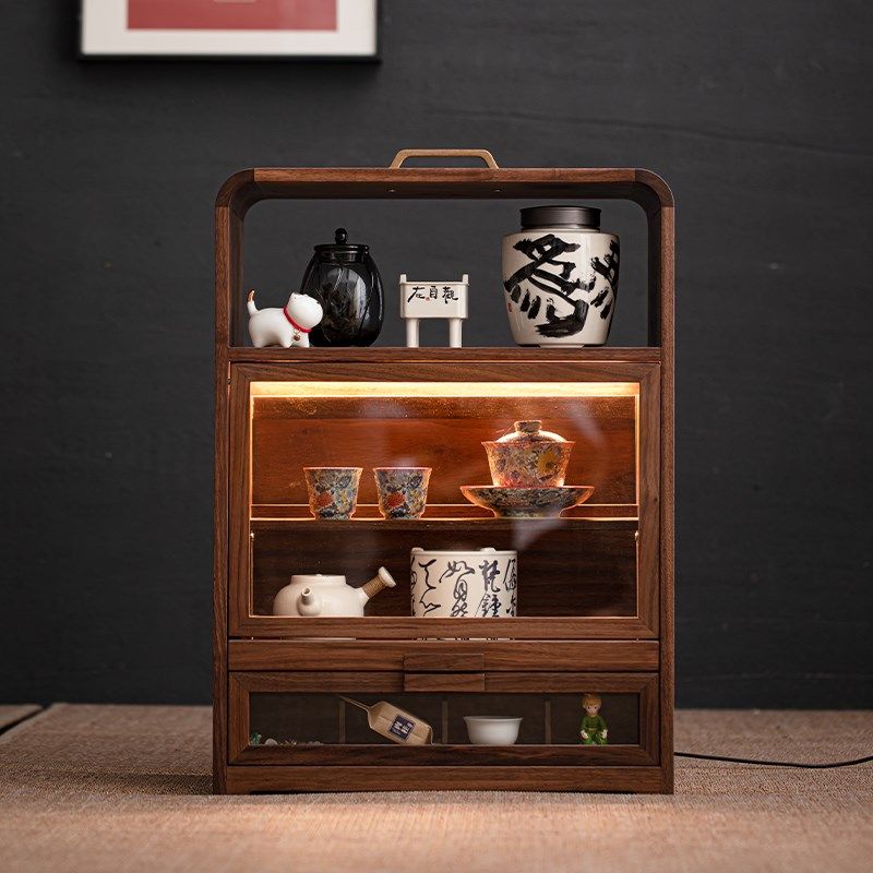 胡桃木善和收纳柜防潮家用优选手工储存罐陶瓷零配件密封复古,住宅家具,家用陈列柜,淘宝优惠券,粉丝福利购,淘宝优惠卷
