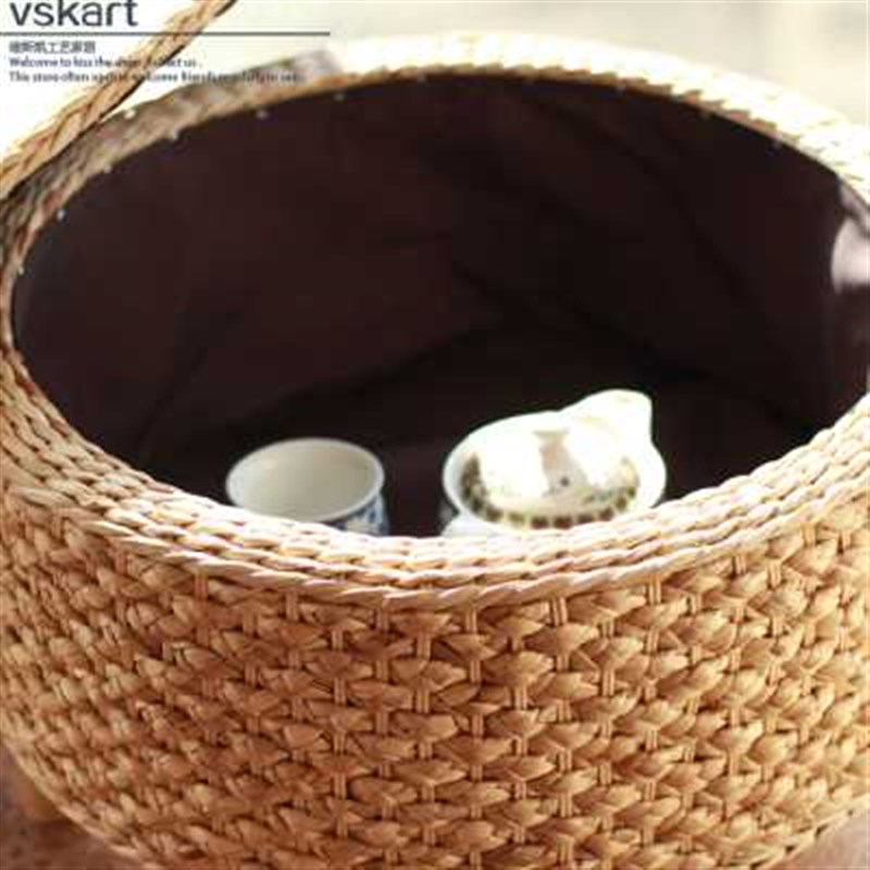 藤编飘窗桌榻榻米小茶几日式简约炕桌地桌矮桌实木窗台桌收纳圆桌