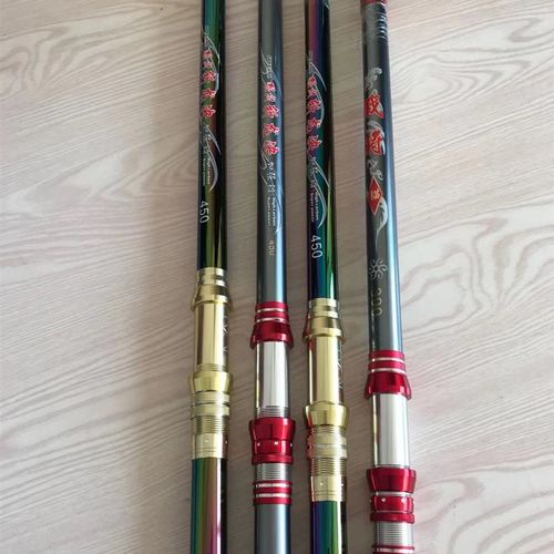 烈火斩龙诀可视锚鱼竿竿稍6.5超硬远投竿电镀七彩款3.9米4.5米锚