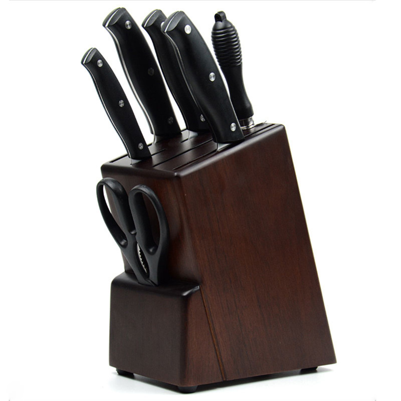 实木刀架实心木刀具架家用菜刀架厨房放J刀具架子木制刀座多功能