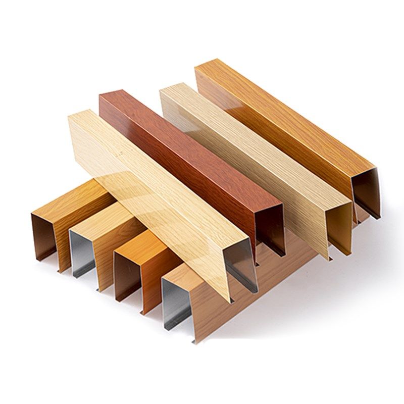 木纹铝方通吊顶铝合金铁方通铝方管长条U型格栅天吊顶材料自装,家装主材,扣板模块,淘宝优惠券,粉丝福利购,淘宝优惠卷