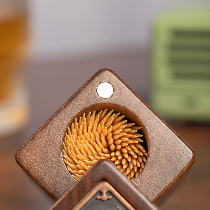 实木牙签盒家用个性便携牙签筒简欧式酒店牙签罐,收纳整理,牙签盒,淘宝优惠券,粉丝福利购,淘宝优惠卷