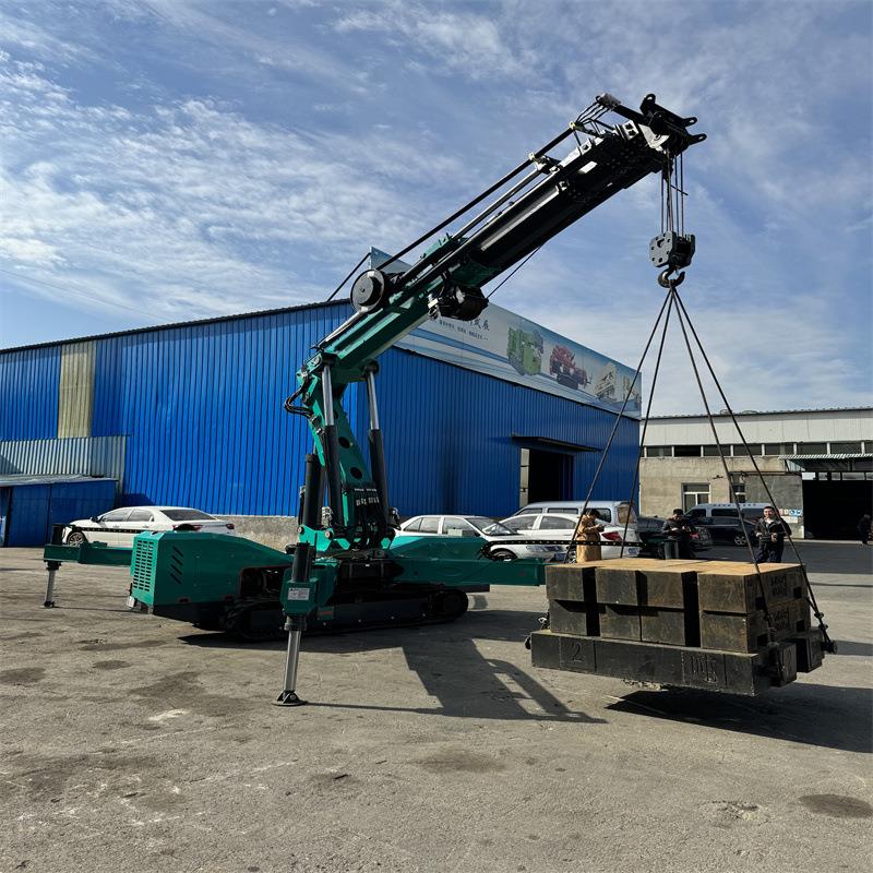 履带式折臂吊车遥控自行走履带吊起重机吊车6吨小型履带折臂吊