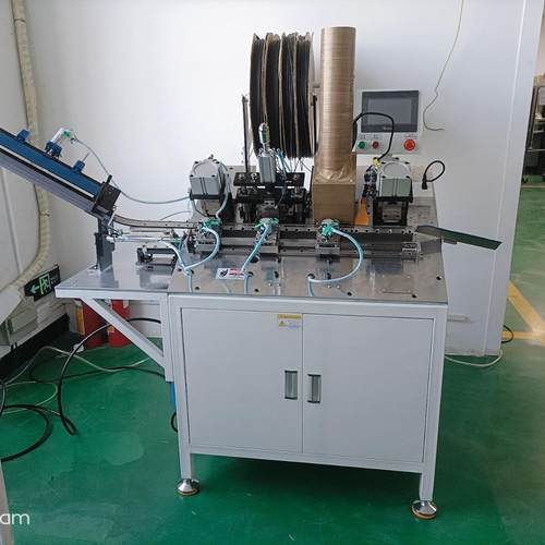 全自动整流桥堆热缩管套管机弯脚机IGBT套管机二极管蹩脚机