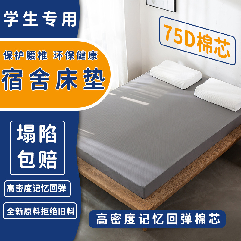 宿舍床垫记忆回弹高密度海绵床垫床褥炕垫榻榻米学生单人加厚软垫