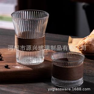 挂耳杯子咖啡杯拿铁杯日式 家用耐热玻璃杯美式 茶杯高颜值玻璃水杯