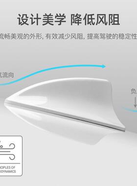 甄选点缤汽车Q50L Q60Q70L专用汽车改装鲨鱼鳍尾翼天线车顶配件装
