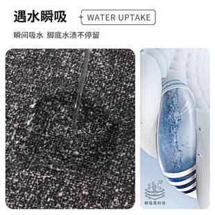 浴室吸水地垫卫生间家用进门防滑脚垫卫浴厕所门口速干地毯门垫子