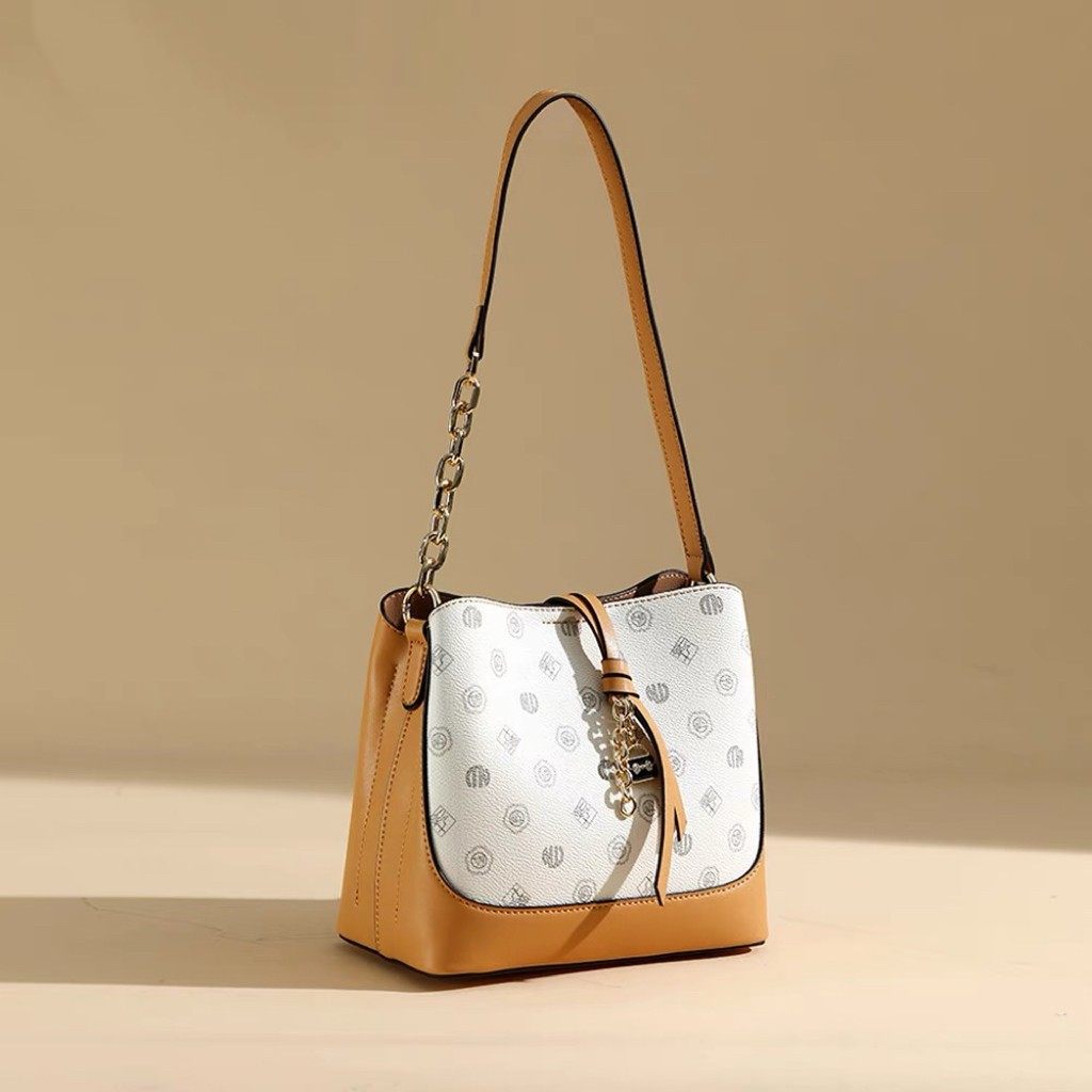 【格格来了】复古百搭老花水桶包单肩斜挎包-TBK0782-61,箱包皮具/热销女包/男包,通用款女包,淘宝优惠券,粉丝福利购,淘宝优惠卷