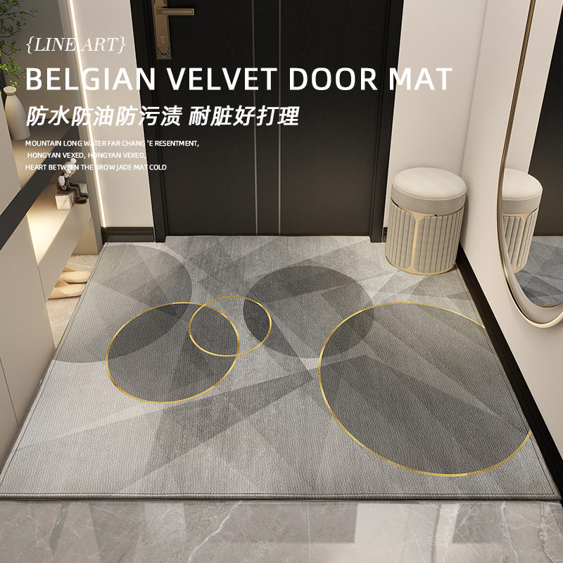 入户门地垫轻奢高级进门玄关门口防滑脚垫子门垫门外耐脏地毯家用