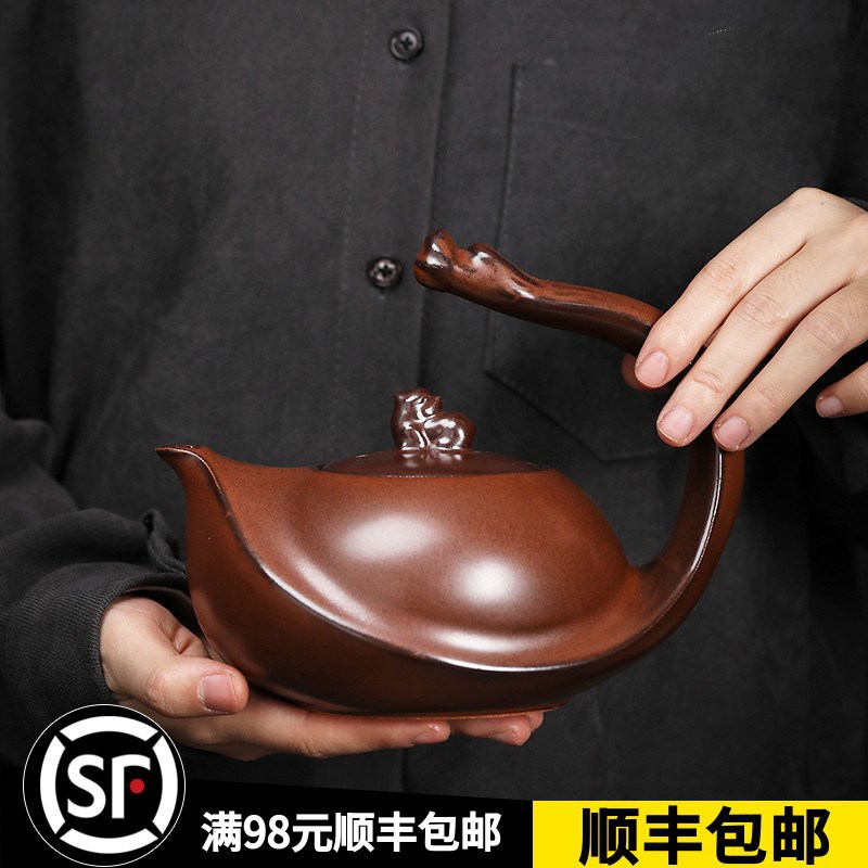 日式陶泥煮茶壶耐热养身烧水壶明火茶壶电陶炉家用煮水壶泡茶高端