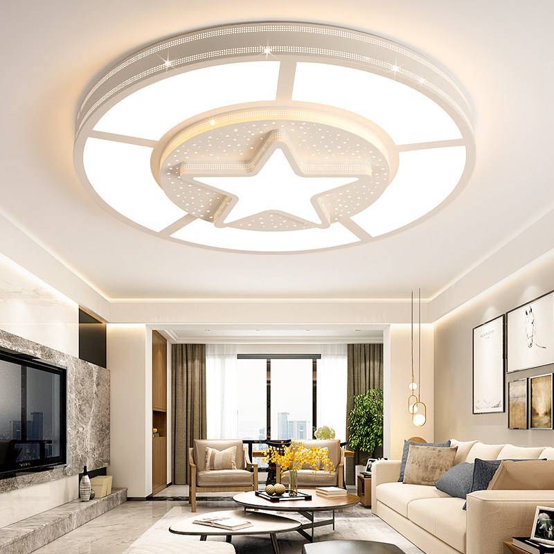 客厅灯2023年新款特大圆灯具现代简约大厅客厅灯高档酒店LED吸顶