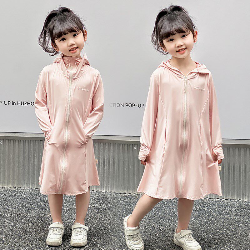 儿童防晒裙长款防晒衣全身透气皮肤衣夏季新款宝宝防晒服女童外套