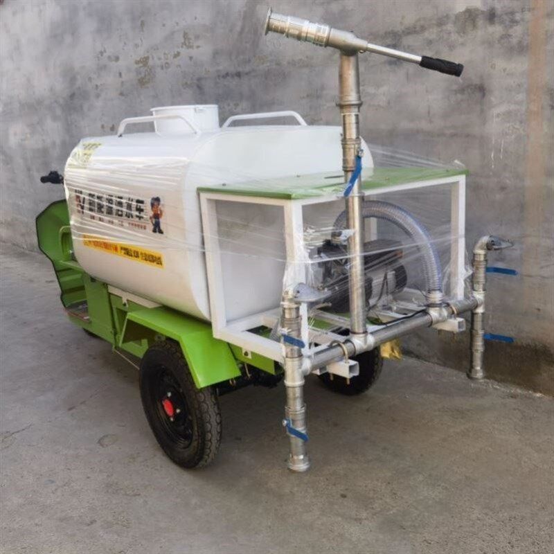 电动汽油柴油多功能工地除尘绿化除尘三轮洒水车不锈钢水箱带风机