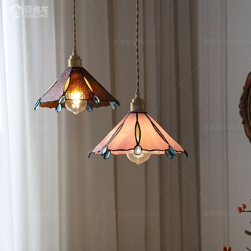 美式复古老上海日式文艺过道餐厅咖啡民宿吧台黄铜大帐篷玻璃吊灯