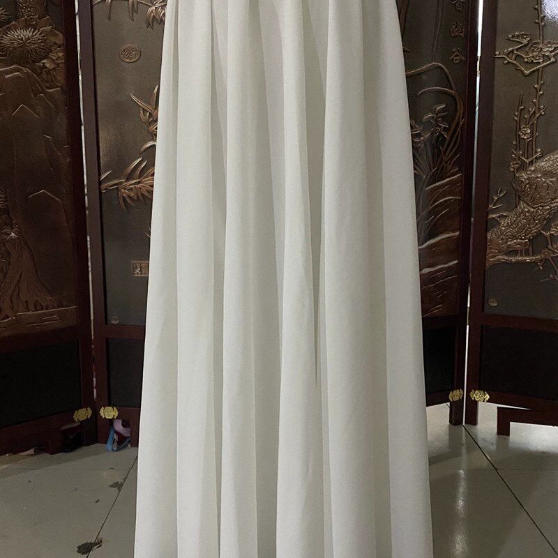 【捌伍柒】汉服女内衬裙白色内搭马面衬裙百搭打底裙子松紧腰