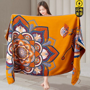 浴巾纯棉纱布家用吸水速干不掉毛大号大人裹巾学生宿舍2023新款