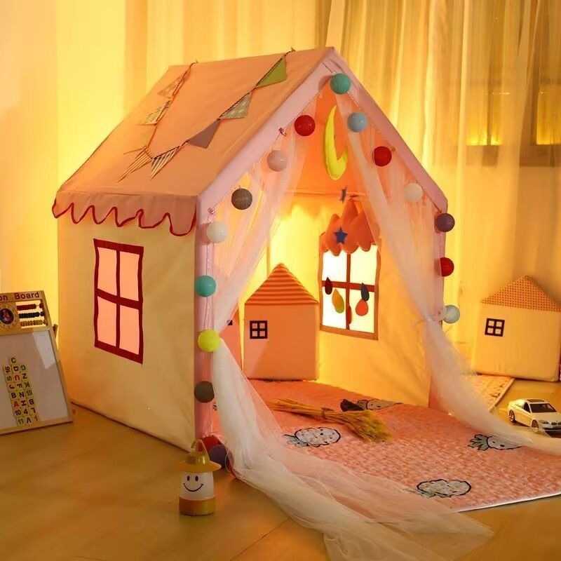 女孩室内用睡觉床上分床玩具屋