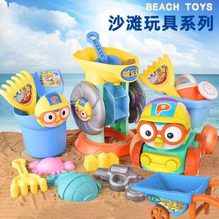 玩沙漏玩沙戏水挖沙铲工具套装 儿童沙滩玩具邦邦龙沙滩桶