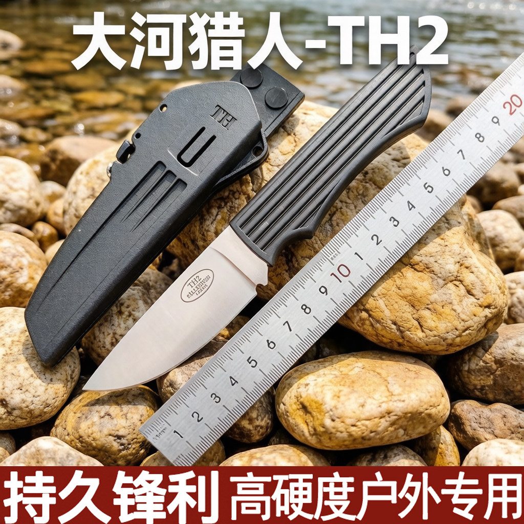 D2钢户外刀具防身直刀开刃荒野求生小刀短刀随身锋利特殊用途刀