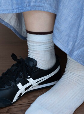 BigSocks薄款暗纹网眼无骨棉袜