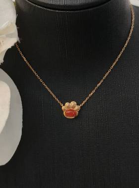 润石珠宝金750珊瑚项链XL500603