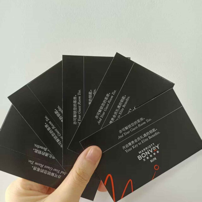 万豪酒店专用一次性房卡套通用款客房房卡保护袋定制插卡纸质皮套