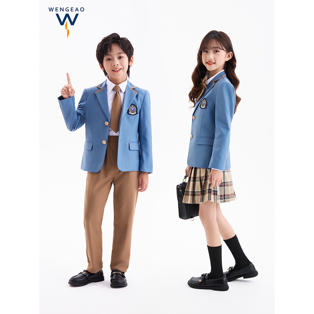 英伦学院风校服幼儿园园服男女童西服/小西装
