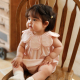 Three 粉女宝宝连体衣满月百天公主礼服 Sailors新生婴儿衣服夏装