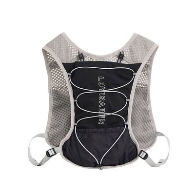 跨境户外多功能运动包马拉松越野跑步背包安全反光透气马甲包