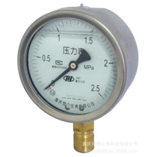 重庆川仪压力表Y-100 YTN-100 YTHN-100 YQFN-100