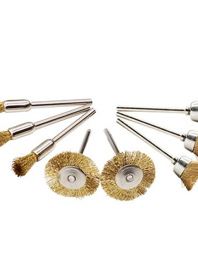 45pc 碗形钢丝铜丝刷 碗型笔刷 金属木雕打磨抛光磨头电吊磨耗材