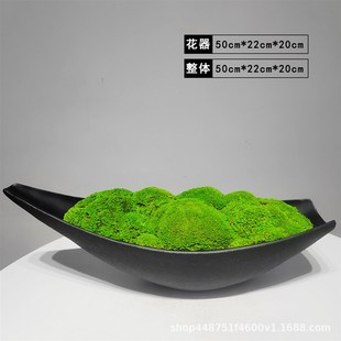 新中式仿真苔藓景观盆景青苔造景铺面茶室桌面玄关工艺品摆设摆件