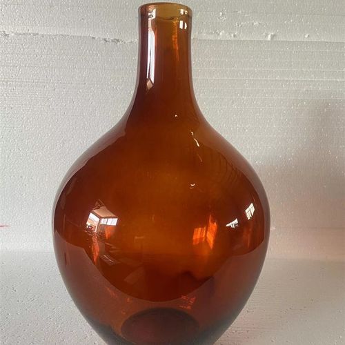 简约透明大肚玻璃花瓶小口马醉木花瓶吊钟插花客厅摆件水容器大号