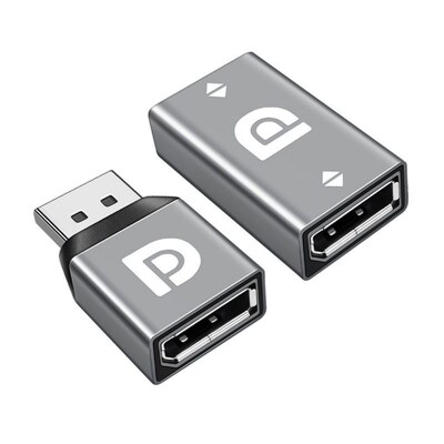 4k 高清 8k 电脑连接线显卡 母对母 转接头公公转母 2个DP1.4接口