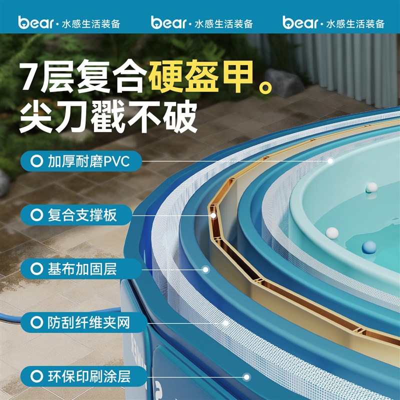 免充气折叠游泳池室内宝宝洗澡游泳桶户外戏水池家用儿童沙池围栏