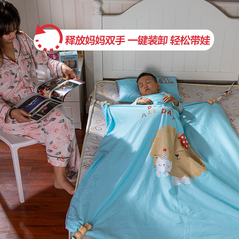 防踢被子神器夹子睡袋中大童防蹬被子婴儿秋冬护肚固定扣河马妈妈