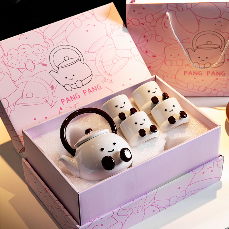 新婚礼物胖胖脚丫茶具套装