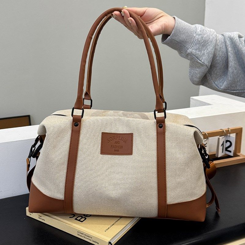 女士外出旅游包可套拉杆箱行李箱附加包帆布撞色结实Y耐用出差旅,箱包皮具/热销女包/男包,旅行袋,淘宝优惠券,粉丝福利购,淘宝优惠卷