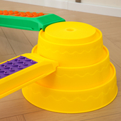 触觉配对独木桥幼儿园儿童感统训练器材建构平衡木游戏