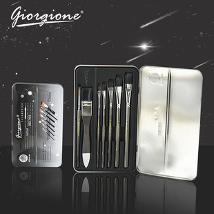 软毛羊毫水粉笔装狼毫油画笔丙烯刷子尼龙排笔平头颜料笔刷水彩勾