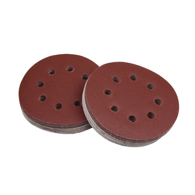 7寸8孔打孔植绒砂纸红砂背绒圆盘砂纸磨墙机砂纸打磨打磨圆形砂纸,标准件/零部件/工业耗材,砂纸,淘宝优惠券,粉丝福利购,淘宝优惠卷