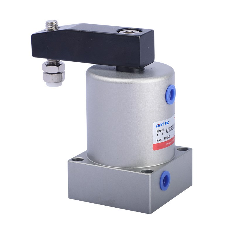 上法兰配管式安装ASC-FA25/32/40/50/63夹具气缸空压旋转转角缸