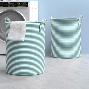 JLinen Cotton and Capacity Large Laundry Foldable Basket