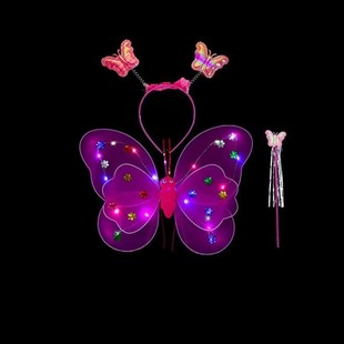 Props Children Butterfly LED Wings Angel Ckostume Luminous