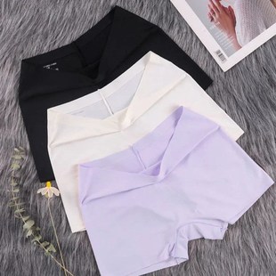 Silk Antibacteri Women Crotch 2Pcs Cotton Boxer Ice PantiesE