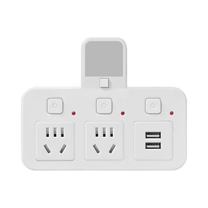 Power cord extension socket Plug wire board with tVowing Pla