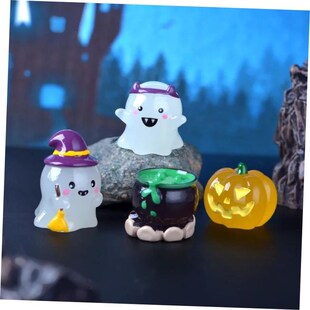 Miniaturpe Luminous Figurine Funny Landscape Ghost Micro