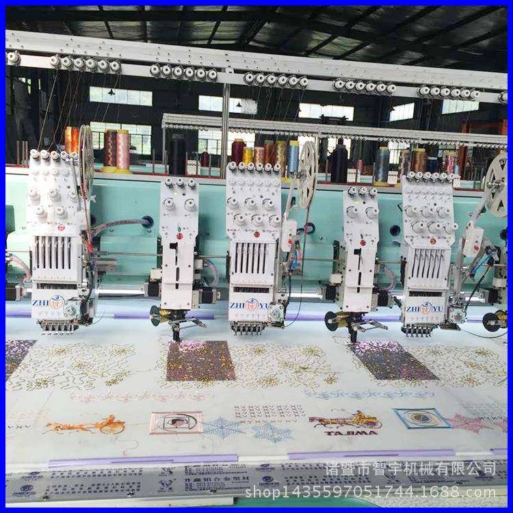 缠绕绣多头绣机设备多头电脑绣花盘带机量大可优惠